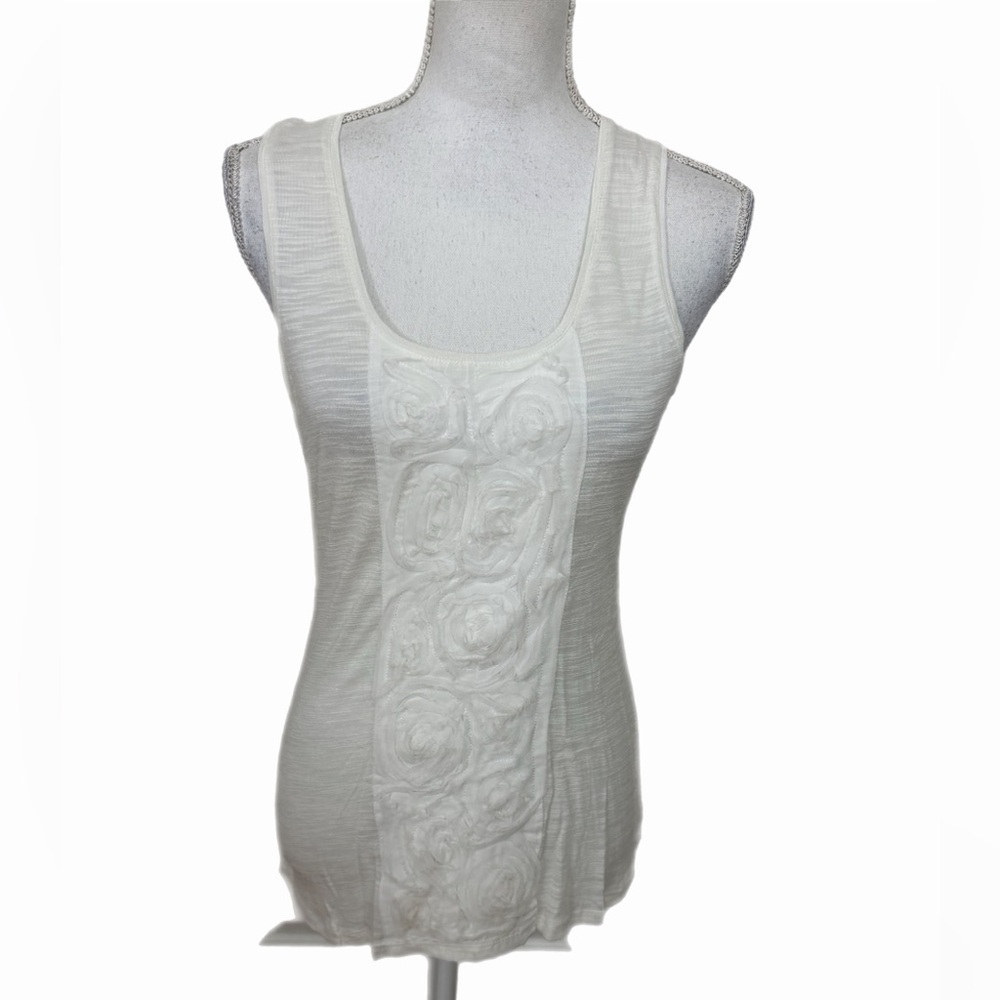 Cable & Gauge Tank And Open Front Tunic White Size Small Tank And Tunic Is Med - Picture 4 of 6